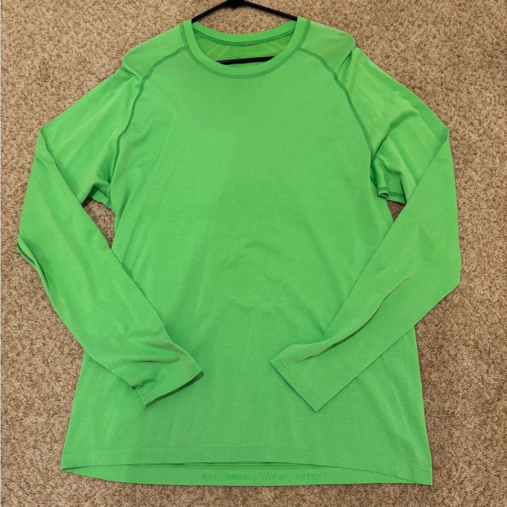 lululemon athletica Green Long Sleeve Tee